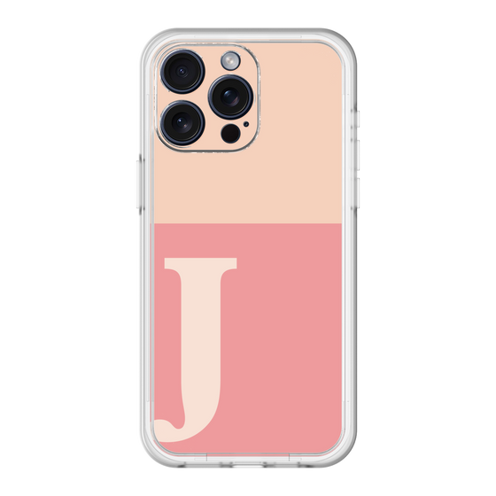 スリムプロテクションプレミアムケース［ オリジナル - initial two tone - J pink ］