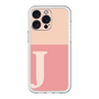 スリムプロテクションプレミアムケース［ オリジナル - initial two tone - J pink ］