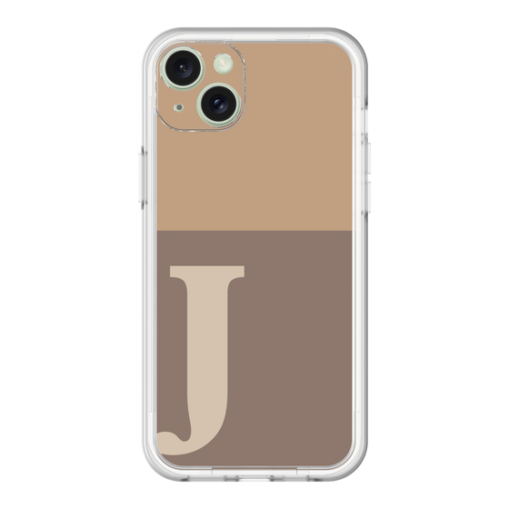 スリムプロテクションプレミアムケース［ オリジナル - initial two tone - J brown ］
