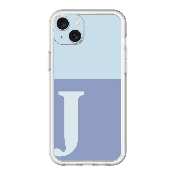 スリムプロテクションプレミアムケース［ オリジナル - initial two tone - J blue ］