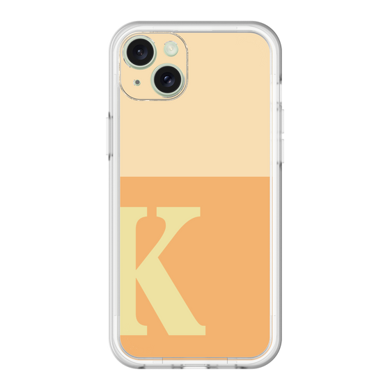 スリムプロテクションプレミアムケース［ オリジナル - initial two tone - K orange ］