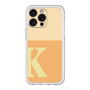 スリムプロテクションプレミアムケース［ オリジナル - initial two tone - K orange ］