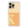 スリムプロテクションプレミアムケース［ オリジナル - initial two tone - K orange ］