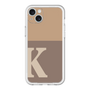 スリムプロテクションプレミアムケース［ オリジナル - initial two tone - K brown ］