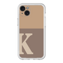 スリムプロテクションプレミアムケース［ オリジナル - initial two tone - K brown ］