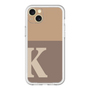 スリムプロテクションプレミアムケース［ オリジナル - initial two tone - K brown ］
