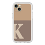 スリムプロテクションプレミアムケース［ オリジナル - initial two tone - K brown ］