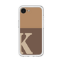 スリムプロテクションプレミアムケース［ オリジナル - initial two tone - K brown ］