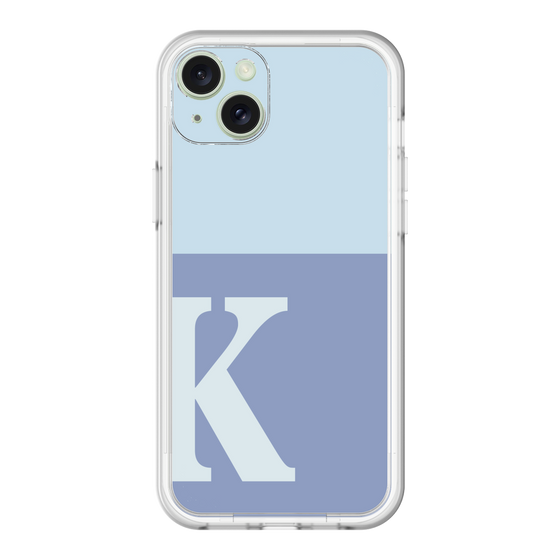 スリムプロテクションプレミアムケース［ オリジナル - initial two tone - K blue ］