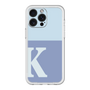 スリムプロテクションプレミアムケース［ オリジナル - initial two tone - K blue ］