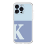 スリムプロテクションプレミアムケース［ オリジナル - initial two tone - K blue ］