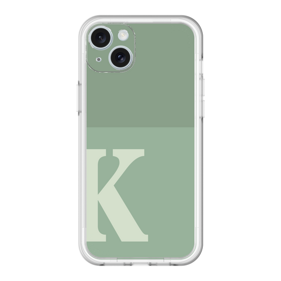 スリムプロテクションプレミアムケース［ オリジナル - initial two tone - K green ］