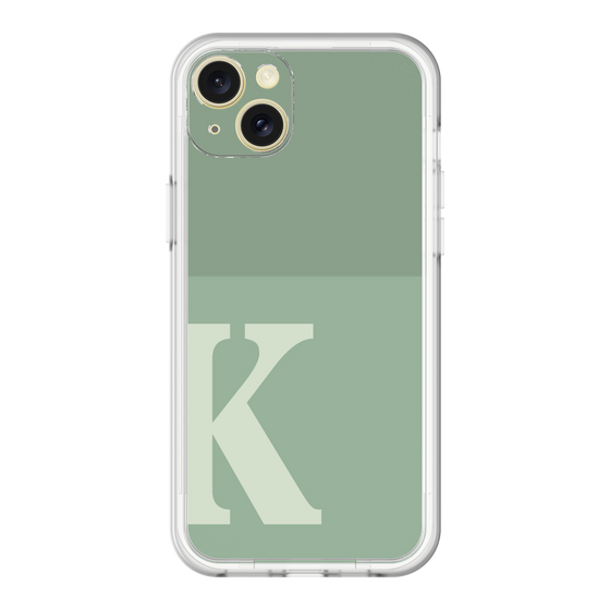 スリムプロテクションプレミアムケース［ オリジナル - initial two tone - K green ］