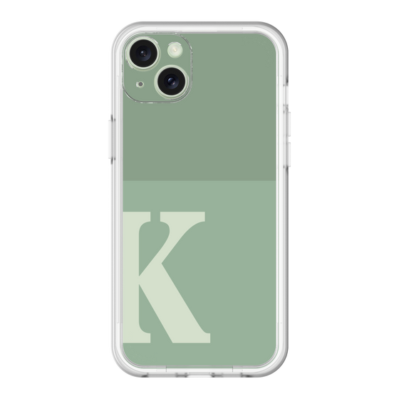 スリムプロテクションプレミアムケース［ オリジナル - initial two tone - K green ］