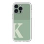 スリムプロテクションプレミアムケース［ オリジナル - initial two tone - K green ］
