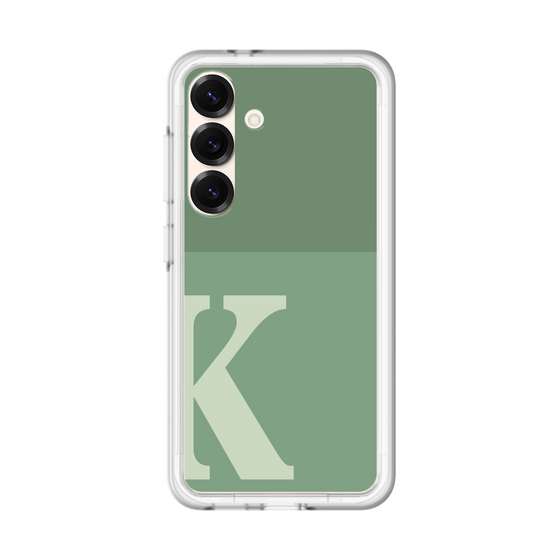 スリムプロテクションプレミアムケース［ オリジナル - initial two tone - K green ］