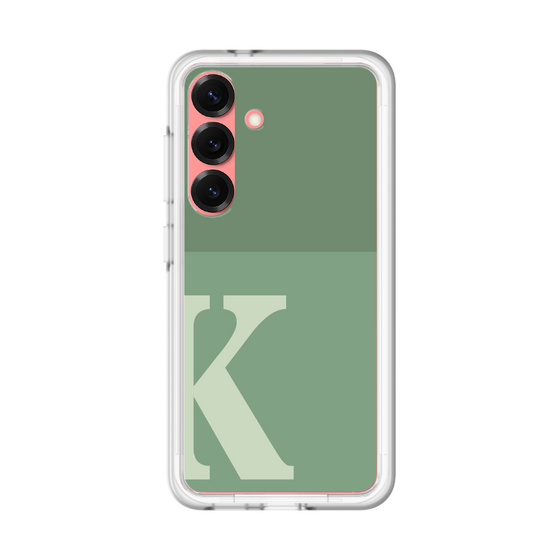 スリムプロテクションプレミアムケース［ オリジナル - initial two tone - K green ］