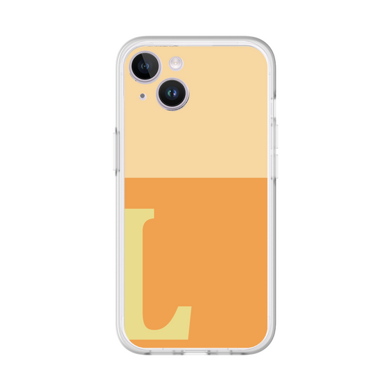 スリムプロテクションプレミアムケース［ オリジナル - initial two tone - L orange ］