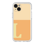 スリムプロテクションプレミアムケース［ オリジナル - initial two tone - L orange ］