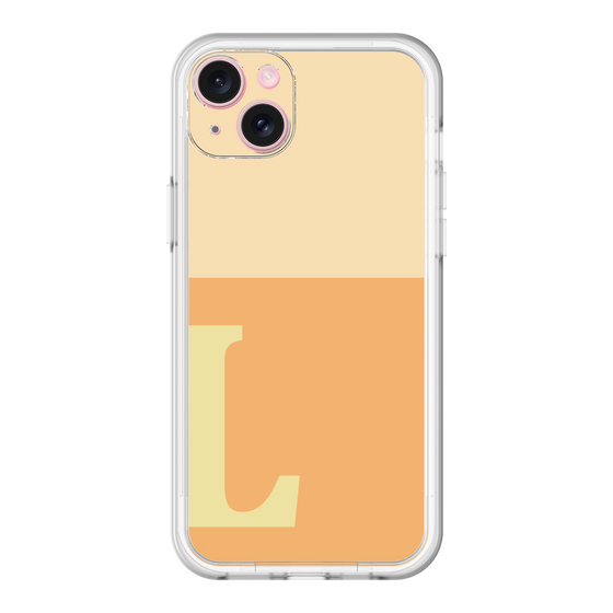 スリムプロテクションプレミアムケース［ オリジナル - initial two tone - L orange ］