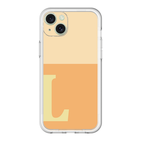 スリムプロテクションプレミアムケース［ オリジナル - initial two tone - L orange ］