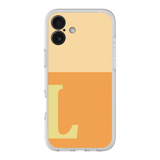 スリムプロテクションプレミアムケース［ オリジナル - initial two tone - L orange ］