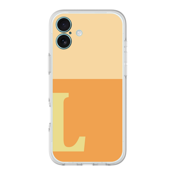 スリムプロテクションプレミアムケース［ オリジナル - initial two tone - L orange ］