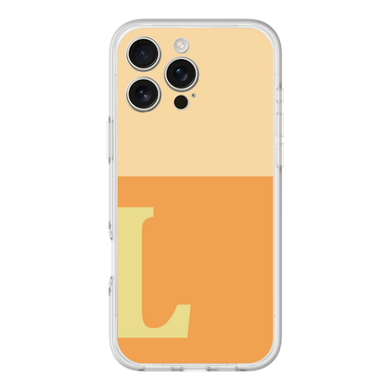 スリムプロテクションプレミアムケース［ オリジナル - initial two tone - L orange ］