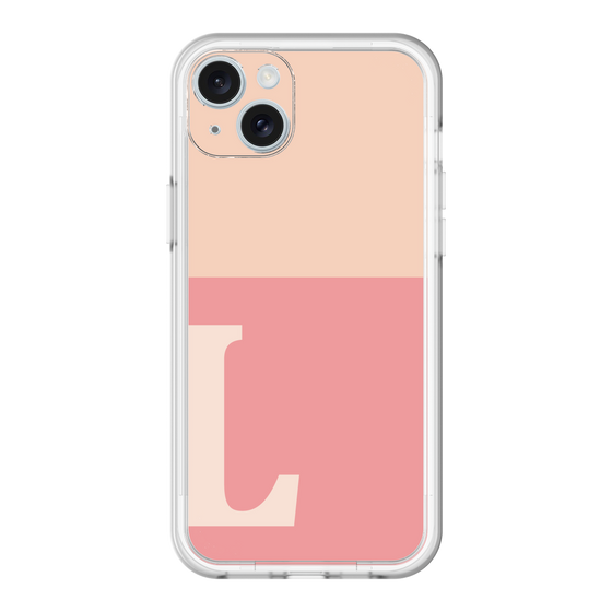 スリムプロテクションプレミアムケース［ オリジナル - initial two tone - L pink ］