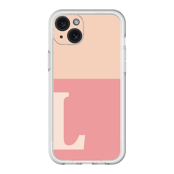 スリムプロテクションプレミアムケース［ オリジナル - initial two tone - L pink ］