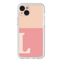 スリムプロテクションプレミアムケース［ オリジナル - initial two tone - L pink ］