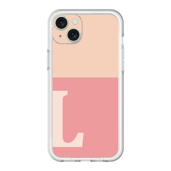 スリムプロテクションプレミアムケース［ オリジナル - initial two tone - L pink ］