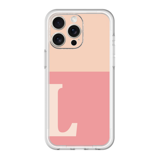 スリムプロテクションプレミアムケース［ オリジナル - initial two tone - L pink ］