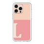 スリムプロテクションプレミアムケース［ オリジナル - initial two tone - L pink ］