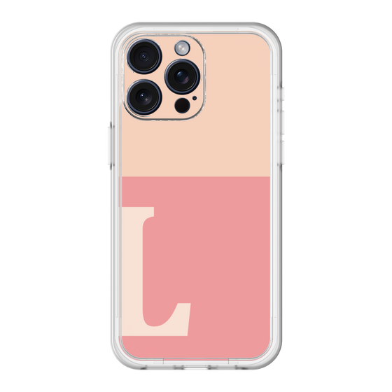 スリムプロテクションプレミアムケース［ オリジナル - initial two tone - L pink ］