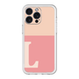 スリムプロテクションプレミアムケース［ オリジナル - initial two tone - L pink ］