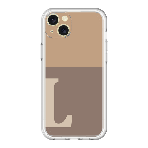 スリムプロテクションプレミアムケース［ オリジナル - initial two tone - L brown ］