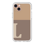 スリムプロテクションプレミアムケース［ オリジナル - initial two tone - L brown ］