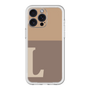 スリムプロテクションプレミアムケース［ オリジナル - initial two tone - L brown ］