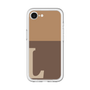 スリムプロテクションプレミアムケース［ オリジナル - initial two tone - L brown ］