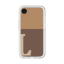 スリムプロテクションプレミアムケース［ オリジナル - initial two tone - L brown ］
