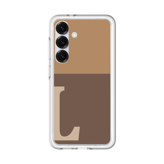 スリムプロテクションプレミアムケース［ オリジナル - initial two tone - L brown ］