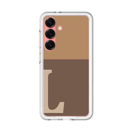 スリムプロテクションプレミアムケース［ オリジナル - initial two tone - L brown ］