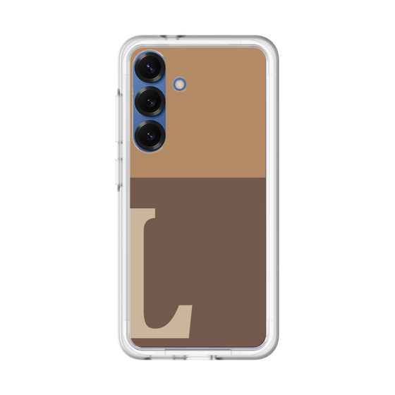 スリムプロテクションプレミアムケース［ オリジナル - initial two tone - L brown ］