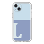 スリムプロテクションプレミアムケース［ オリジナル - initial two tone - L blue ］