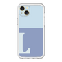 スリムプロテクションプレミアムケース［ オリジナル - initial two tone - L blue ］