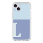 スリムプロテクションプレミアムケース［ オリジナル - initial two tone - L blue ］