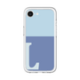 スリムプロテクションプレミアムケース［ オリジナル - initial two tone - L blue ］