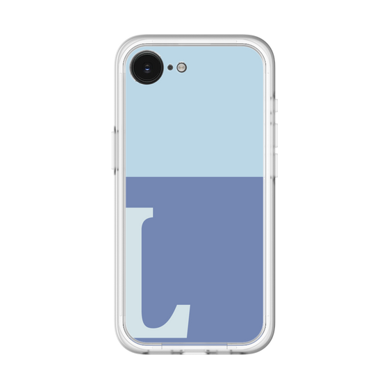 スリムプロテクションプレミアムケース［ オリジナル - initial two tone - L blue ］
