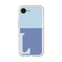 スリムプロテクションプレミアムケース［ オリジナル - initial two tone - L blue ］